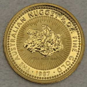 Goldmünze 1/10oz "Australian Nugget" 1987 (Australien) - Hauptansicht