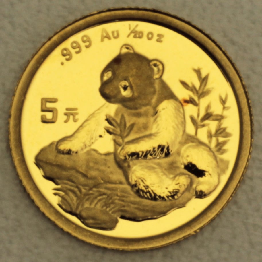 Goldmünze 1/20oz "Panda" 1998 (China) - Hauptansicht