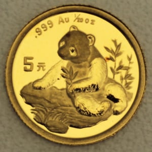 Goldmünze 1/20oz "Panda" 1998 (China) - Hauptansicht
