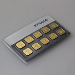 Goldbarren "MultiCard" (10x 1g Gold) HERAEUS - Miniaturansicht 5