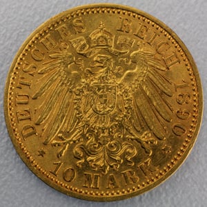 Goldmünze 10 Mark "Friedrich Franz III." (Mecklenburg) - Miniaturansicht 2