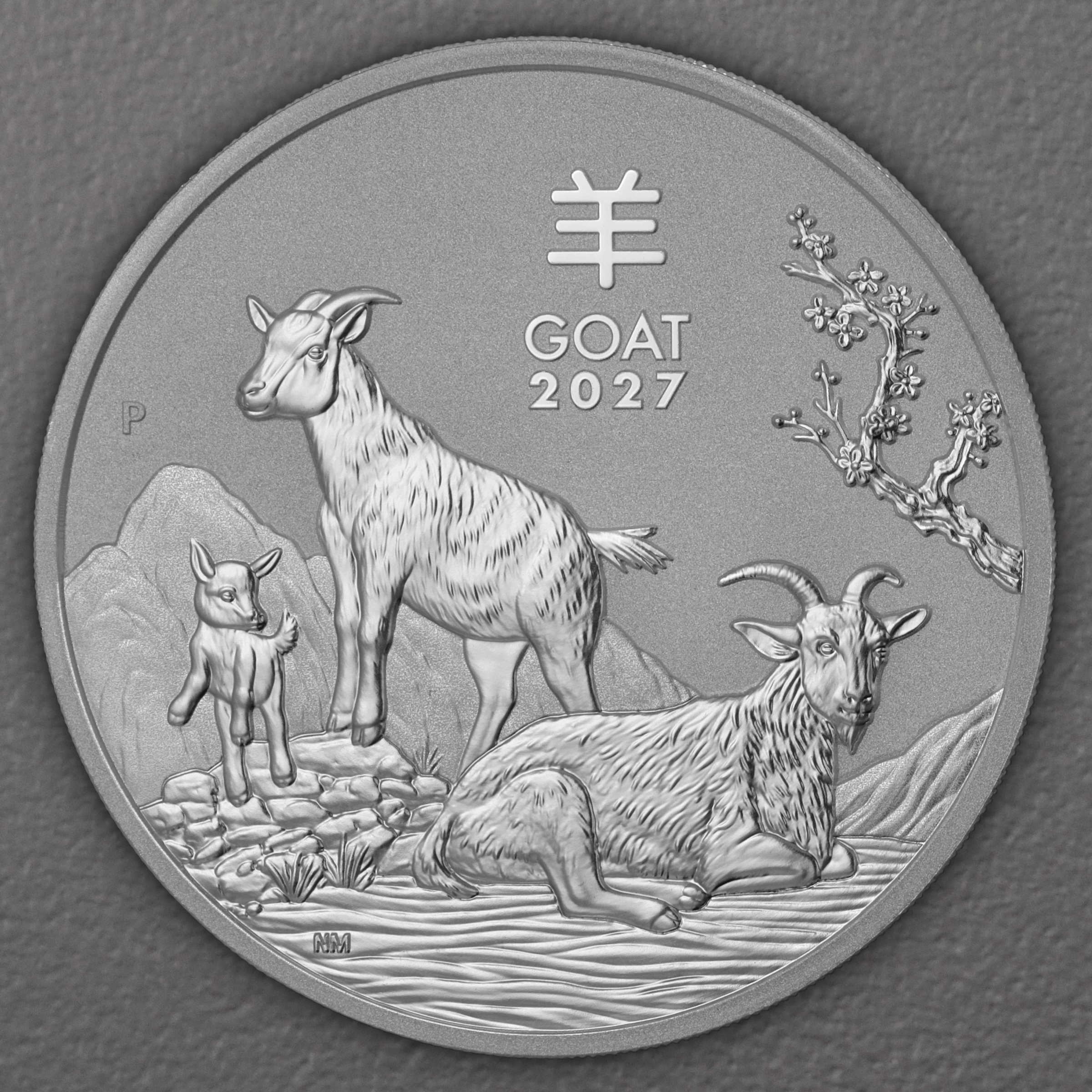 Silbermünze 2oz "Ziege" 2027 Lunar III – Year of the Goat (Australien) - Hauptansicht