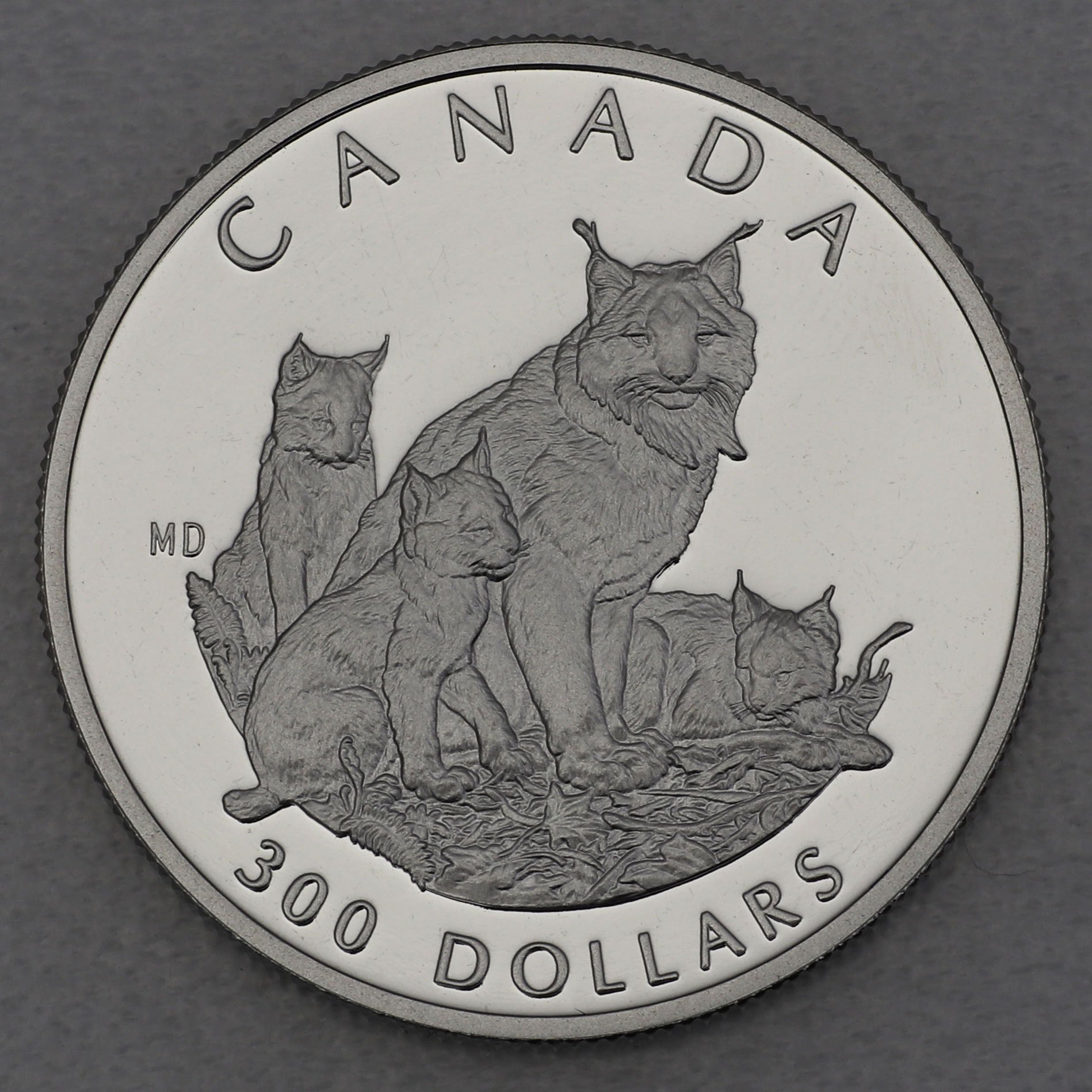 Platinmünze 1oz "Lynx"" 1995 Wildlife Canada (Kanada) - Hauptansicht