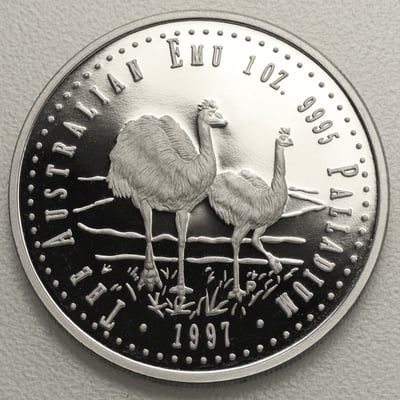 Palladiummünze 1oz "Emu" 1997 (Australien) - Miniaturansicht 3