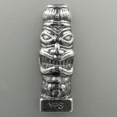 Silber 3-D Barren "Tiki" 100g, Patina - Miniaturansicht 1