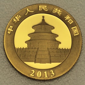 Goldmünze 1/4oz "Panda" 2013 (China) - Miniaturansicht 2