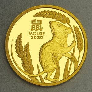 Goldmünze 1oz "Maus" 2020 (PP) Lunar III – Year of the Mouse (Australien) - Hauptansicht