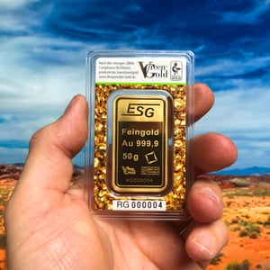 Goldbarren 50g "Auropelli" Responsible-Gold - Miniaturansicht 3