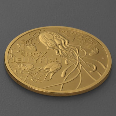 Goldmünze 1oz "Box Jellyfish" 2023 Australia’s Most Dangerous (Royal Australian Mint) - Miniaturansicht 3