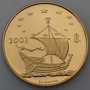Goldmünze 50 Euro "Klimt" 2003 (Italien) - Miniaturansicht 2