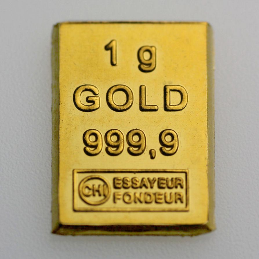 Goldbarren 1g CombiBar - Hauptansicht