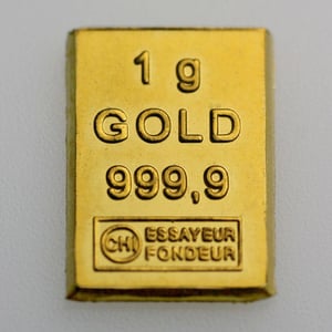 Goldbarren 1g CombiBar - Hauptansicht