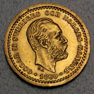 Goldmünze 5 Kronor "Oscar II" (Schweden) - Hauptansicht