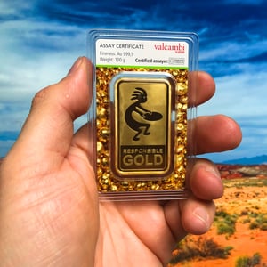 Goldbarren 100g "Auropelli" Responsible-Gold - Miniaturansicht 3