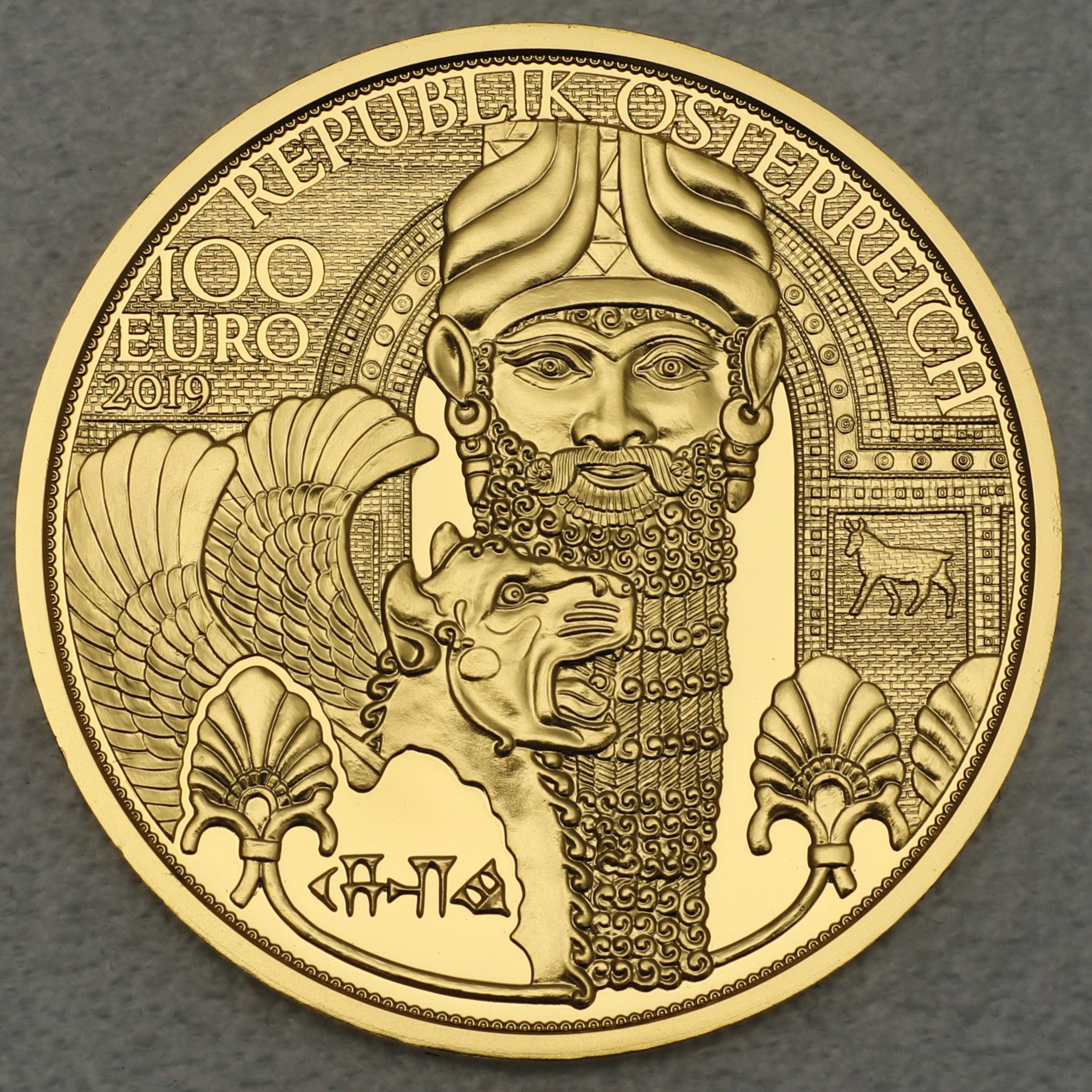 Goldmünze 100 Euro "Das Gold Mesopotamiens" 2019 Magie des Goldes (Österreich) - Hauptansicht