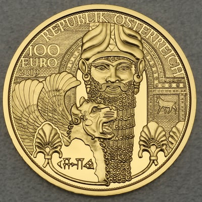 Goldmünze 100 Euro "Das Gold Mesopotamiens" 2019 Magie des Goldes (Österreich) - Miniaturansicht 1