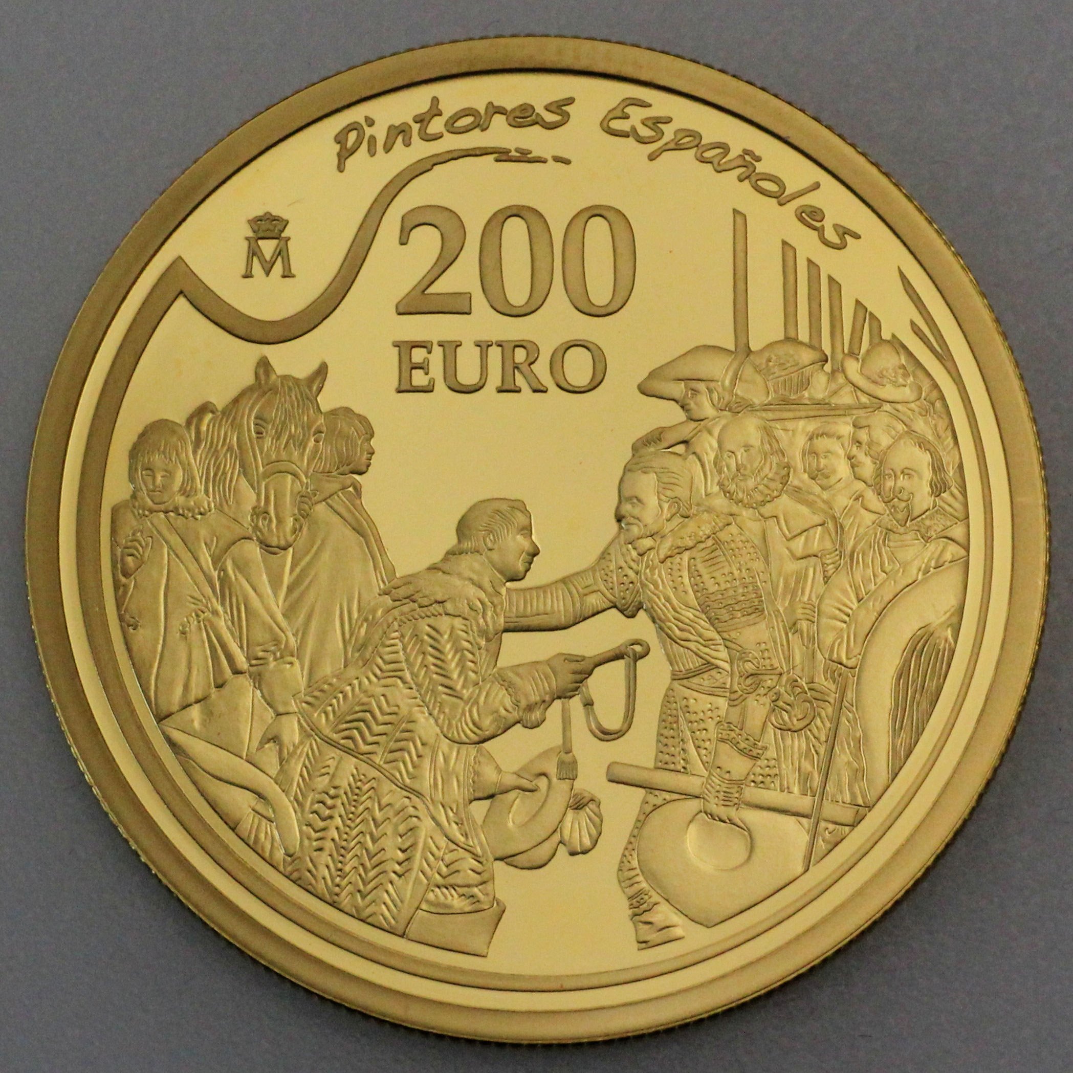 Goldmünze 200 Euro "Diego Velazquez" 2008 (Spanien) - Detailansicht 1