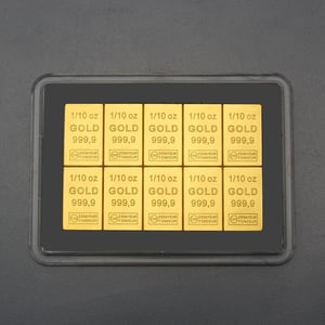 Goldtafel (10x 1/10oz Feingold) "CombiBar" - Hauptansicht