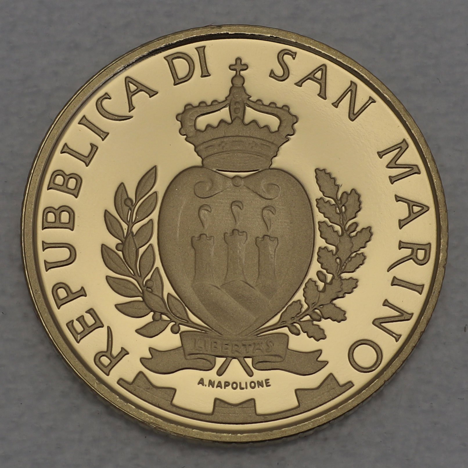 Goldmünze 20 Euro "Castello di Fiorentino" 2016 (PP) Architektonische Elemente (San Marino) - Detailansicht 1