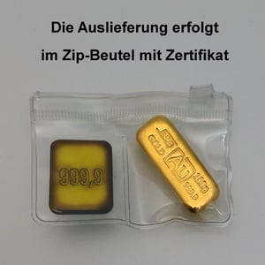 Goldbarren 100g Au-Gussbarren, Feingold - Miniaturansicht 3
