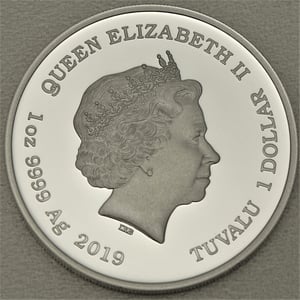 Silbermünze 1oz "Maggie Simpson" 2019 The Simpsons (Tuvalu) - Miniaturansicht 2