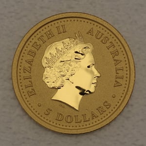 Goldmünze 1/20oz "Hahn" 2005 Lunar I – Year of the Rooster (Australien) - Miniaturansicht 2