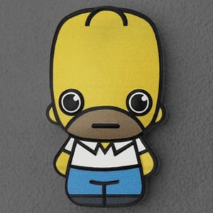 Silbermünze 1oz "Homer Simpson" 2022 (koloriert) Minted Mini – The Simpsons diff. (Tuvalu) - Hauptansicht
