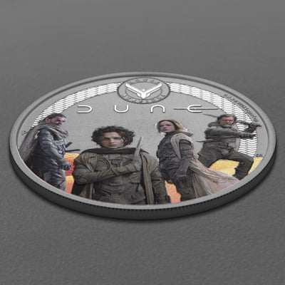 Silbermünze 1/2oz "Dune - House Atreides" 2026 (koloriert) (Tuvalu) - Miniaturansicht 3