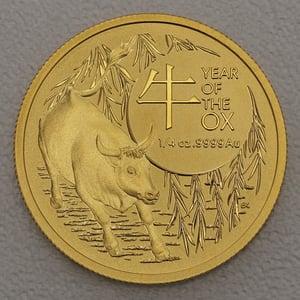 Goldmünze 1/4oz "Ochse" 2021 Lunar II (RAM) – Year of the Ox (Australien) - Hauptansicht