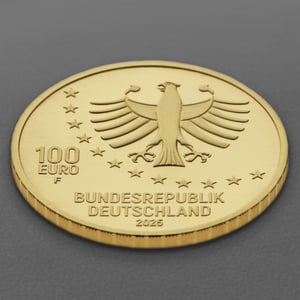 Goldmünze 100 Euro "Leben eines Taugenichts" 2025 Meisterwerke der deutschen Literatur (Deutschland) - Miniaturansicht 4