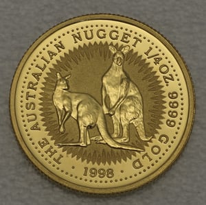 Goldmünze 1/4oz "Känguru" 1998 Australian Nugget (Australien) - Hauptansicht