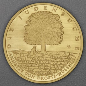 Goldmünze 100 Euro "Die Judenbuche" 2026 Meisterwerke der deutschen Literatur (Deutschland) - Hauptansicht