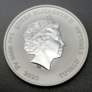 Silbermünze 1oz "Tempus Fugit – Armor Manet" 2020 Ottifanten – Kissing Ottifants diff. (Tuvalu) - Miniaturansicht 2