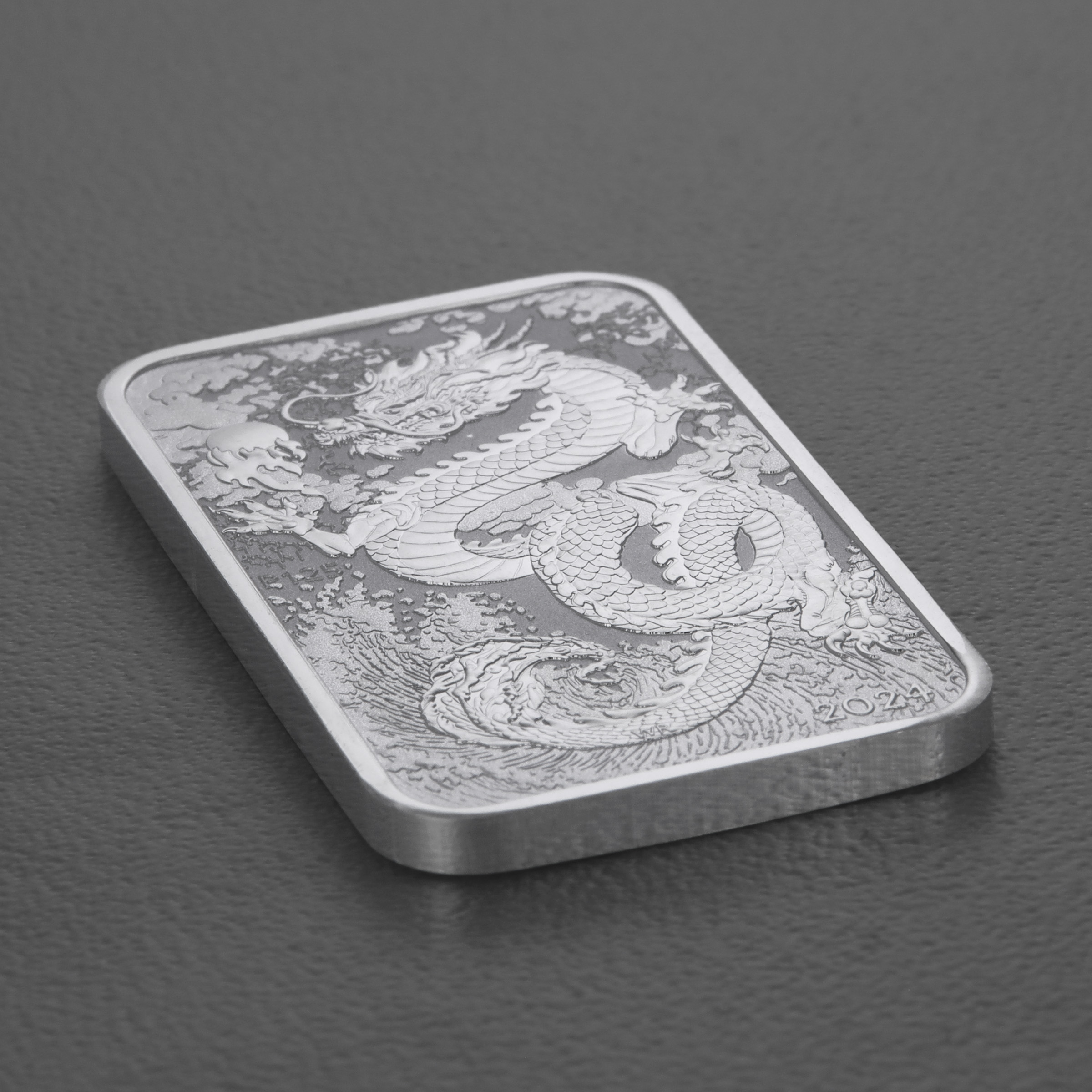 Silber Münzbarren 1oz "Rectangular Dragon" 2024 diff. (Australien) - Detailansicht 2