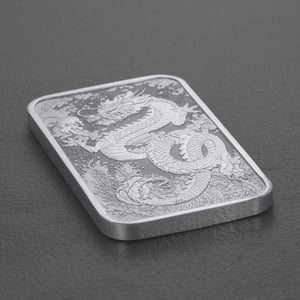 Silber Münzbarren 1oz "Rectangular Dragon" 2024 diff. (Australien) - Miniaturansicht 3