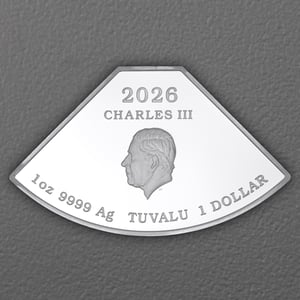 Silbermünzen 4 x 1oz "Pferd" 2026 (PP/koloriert) Set – 4-teilig Quadrant (Tuvalu) - Miniaturansicht 9