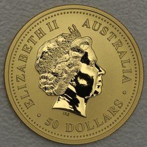 Goldmünze 1/2oz "Känguru" 2002 Australian Nugget (Australien) - Miniaturansicht 2