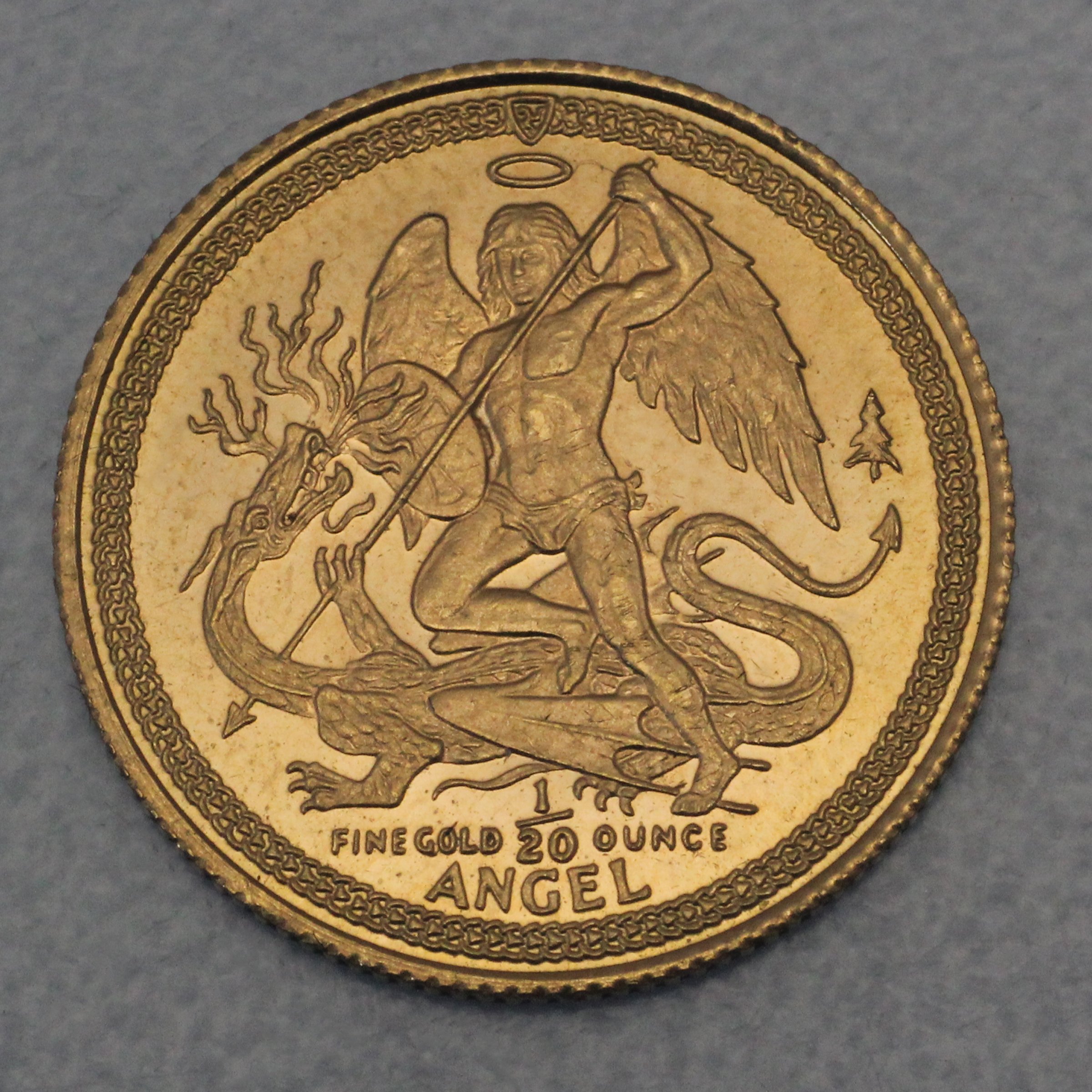 Goldmünze 1/20oz "Angel" 1985 (Isle of Man) - Hauptansicht
