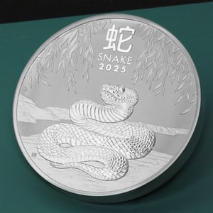 Silbermünze 1kg "Schlange" 2025 Lunar III – Year of the Snake (Australien) - Miniaturansicht 6