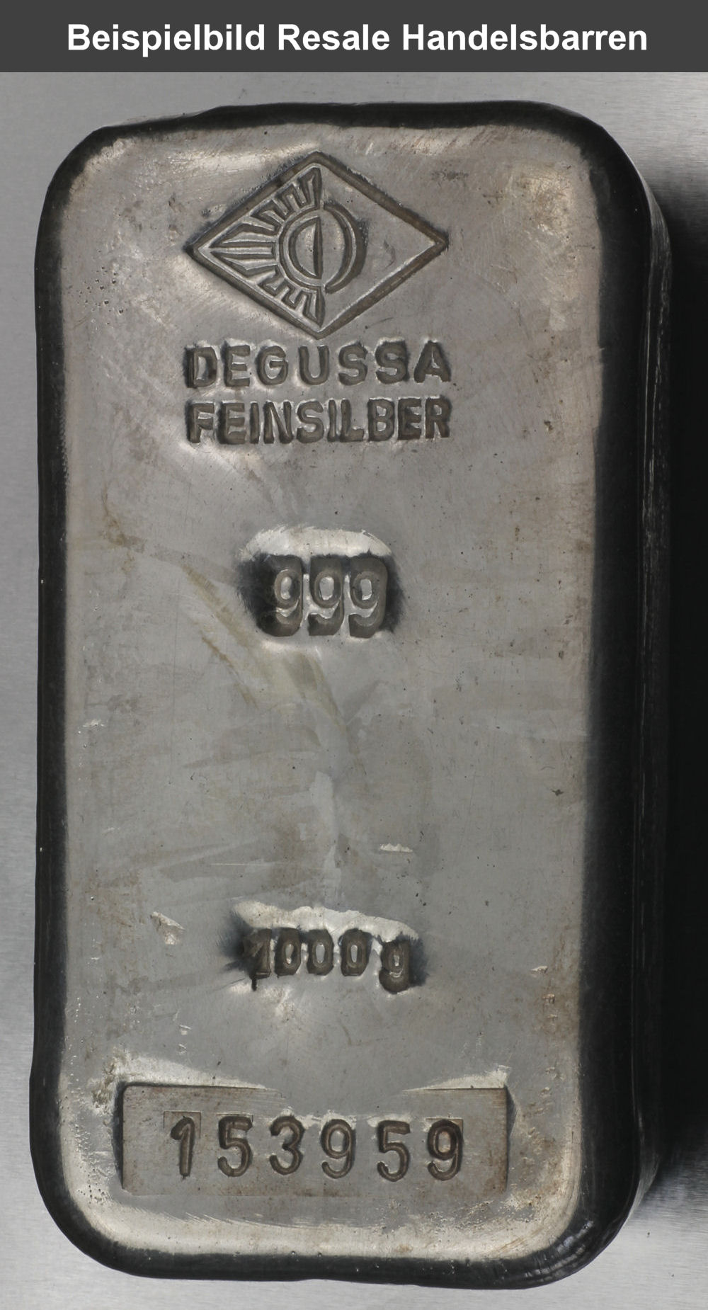 Silberbarren 1kg (Resale) - Detailansicht 1