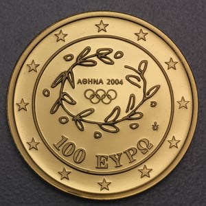 Goldmünze 100 Euro "Akademie" 2004 Olympische Sommerspiele Athen 2004 (Griechenland) - Miniaturansicht 2