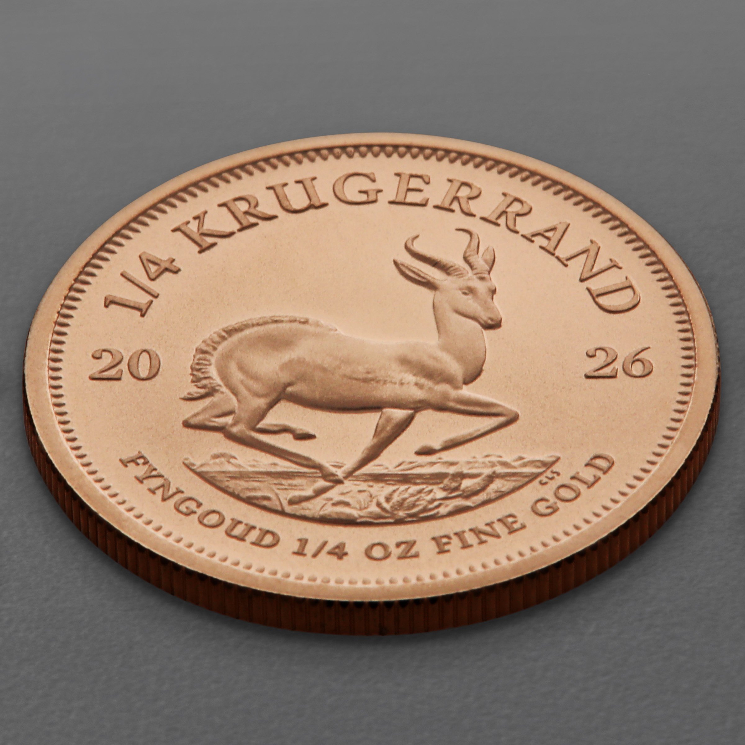 Goldmünze 1/4oz "Krügerrand" aktueller Jahrgang (Südafrika) - Detailansicht 2