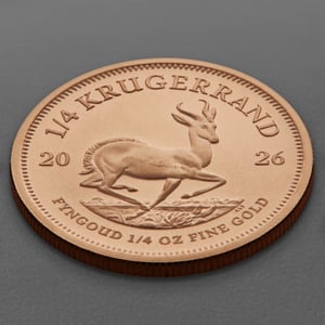 Goldmünze 1/4oz "Krügerrand" aktueller Jahrgang (Südafrika) - Miniaturansicht 3