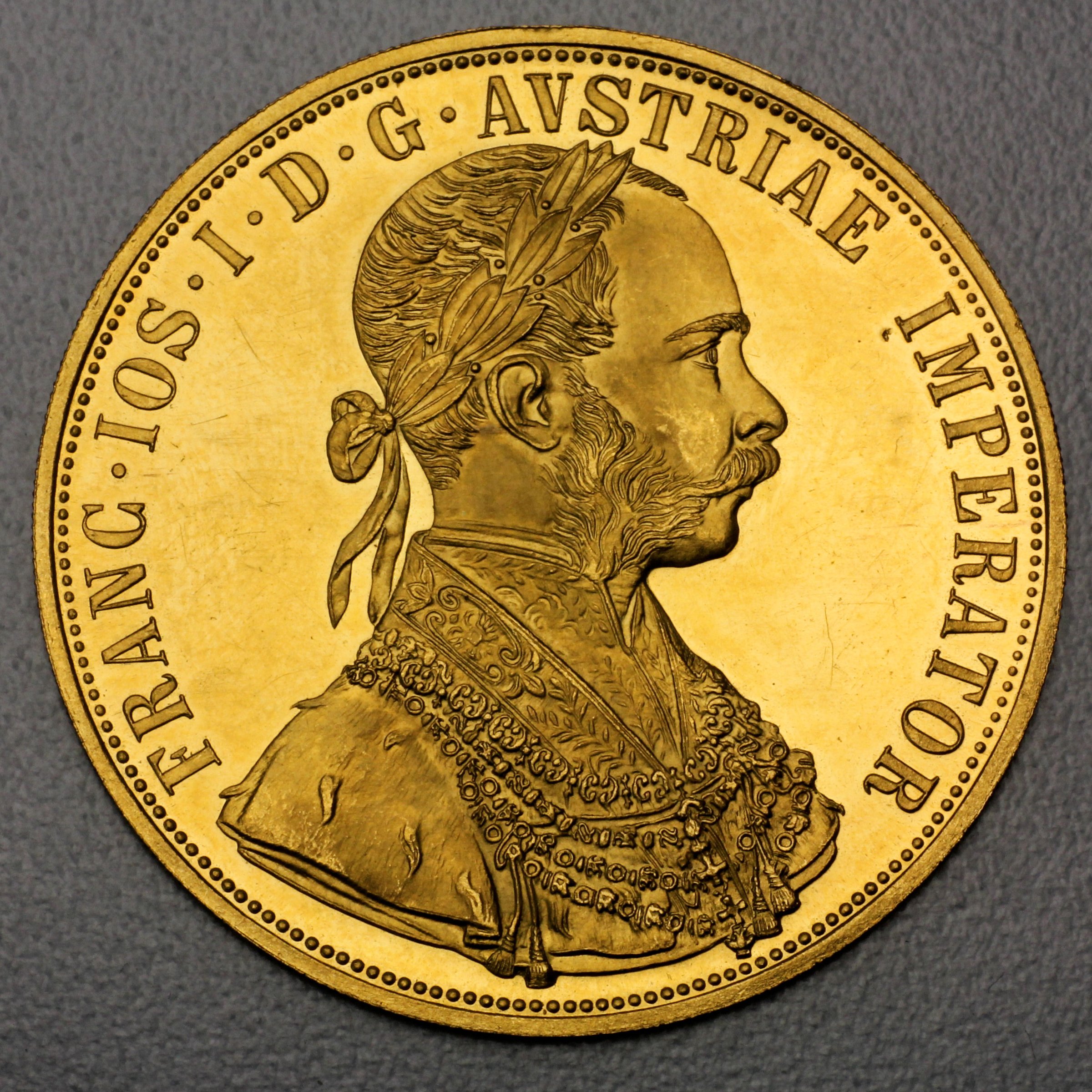 Goldmünze "4 Dukaten" (Österreich) - Hauptansicht