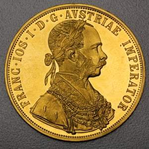 Goldmünze "4 Dukaten" (Österreich) - Hauptansicht