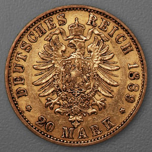Goldmünze 20 Mark "Wilhelm II." 1889-A J.250 (Preußen) - Miniaturansicht 2