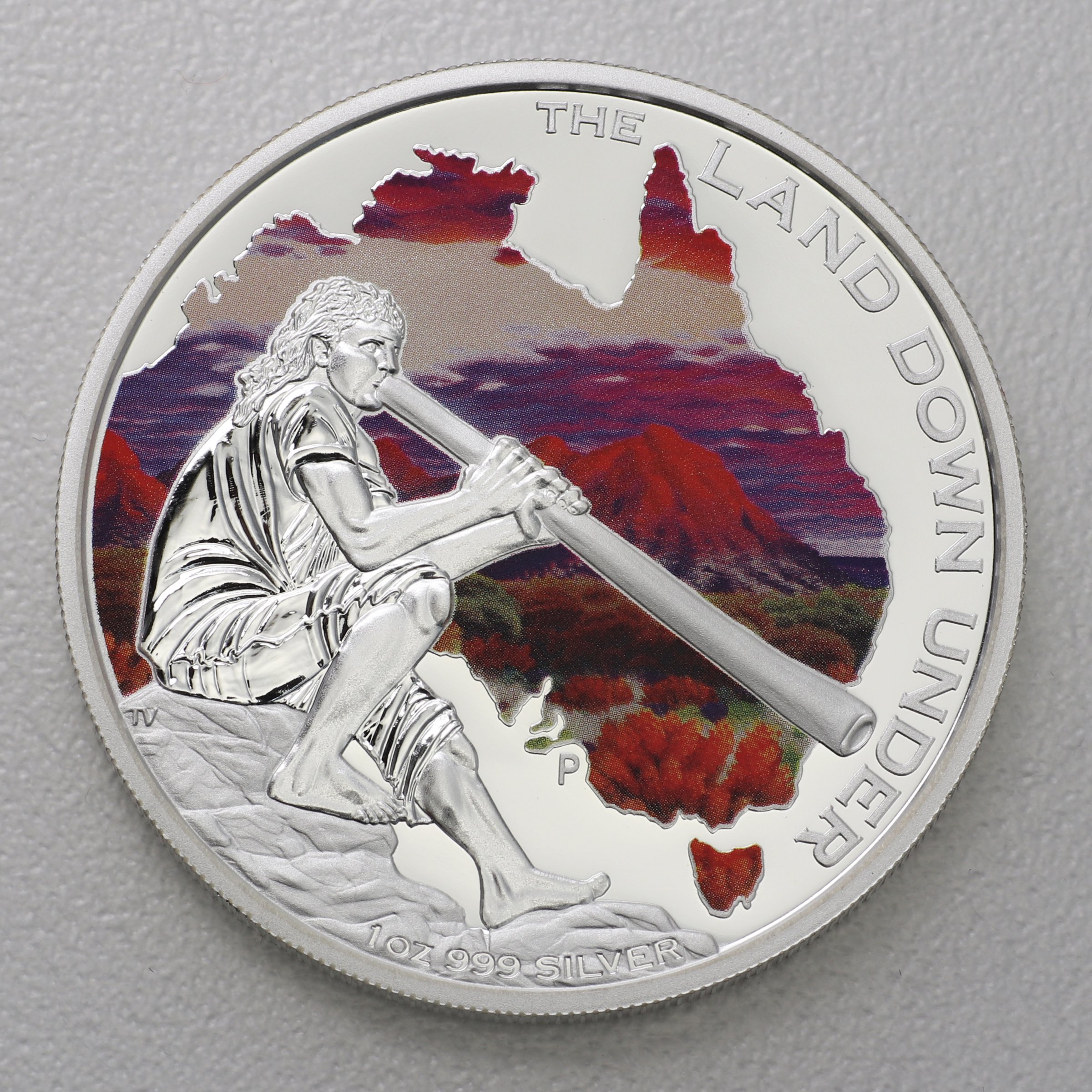 Silbermünze 1oz "Didgeridoo 2013" Land down under (Australien) - Hauptansicht