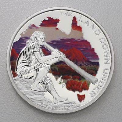 Silbermünze 1oz "Didgeridoo 2013" Land down under (Australien) - Miniaturansicht 1