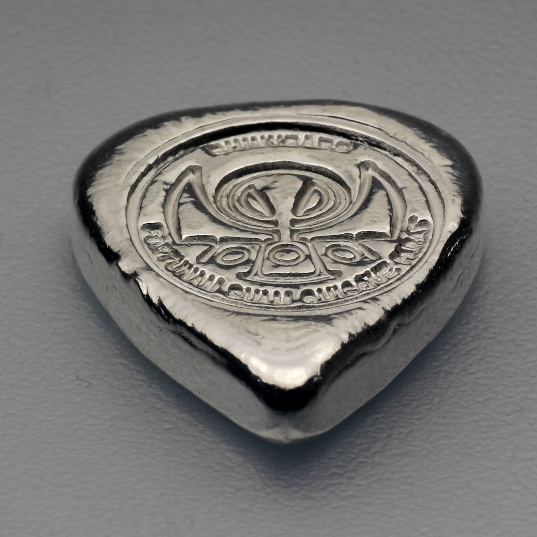 Silber 3-D Barren "Plektrum" 1oz, gegossen - Detailansicht 2