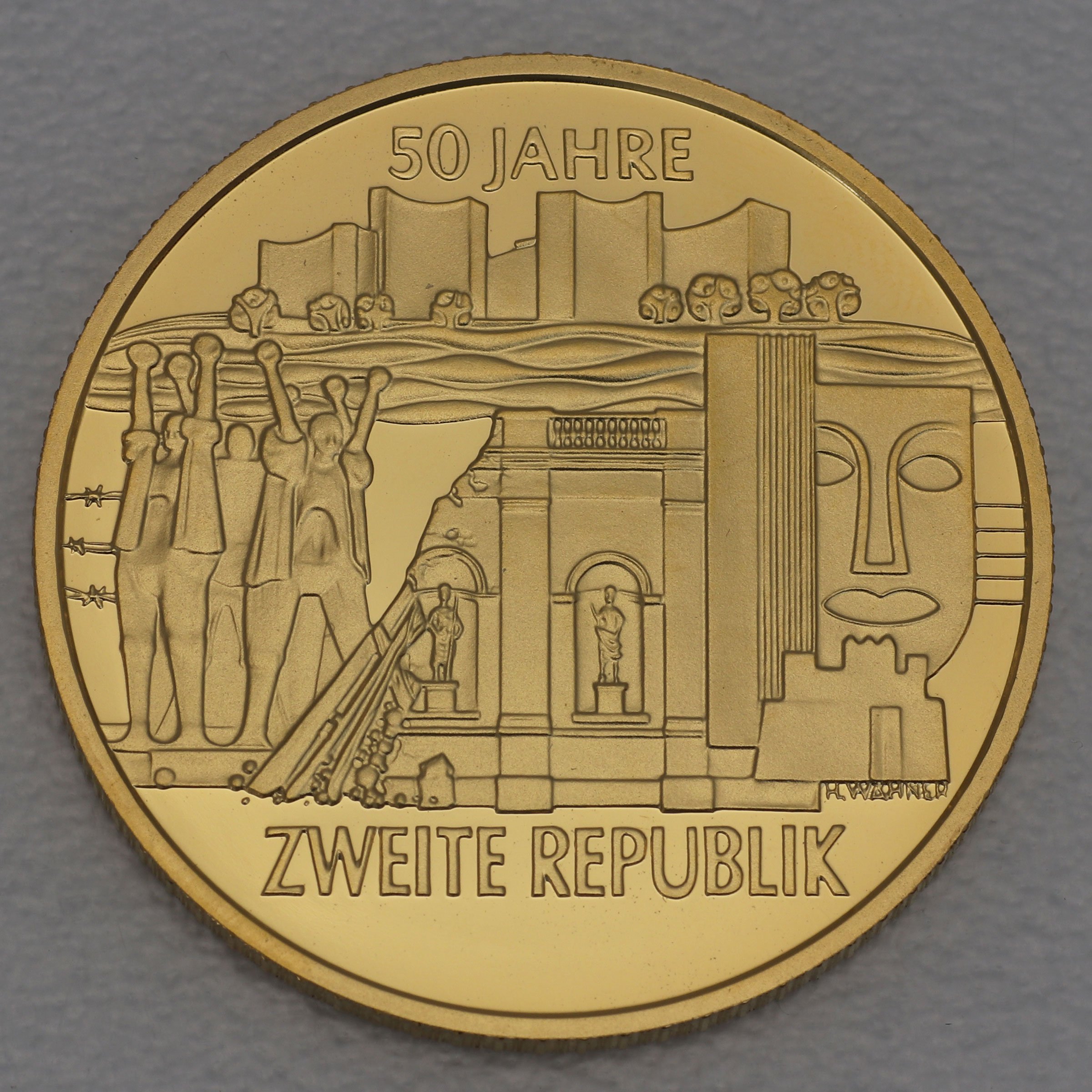 Goldmünze 1000 Schilling "Zweite Republik" 1995 (PP) Millenium (Österreich) - Hauptansicht